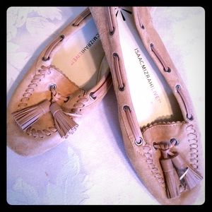 Isaac Mizrahi suede loafers